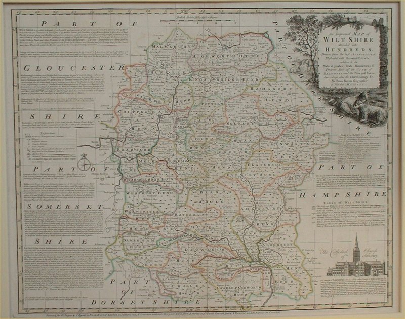 Map of Wiltshire - Bowen